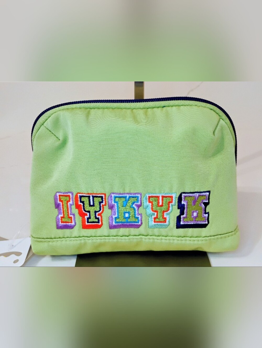 NWT IYKYK Cosmetic/Tech Pouch - Mint Green